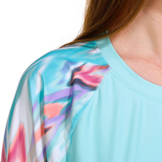 Thumbnail 2: Free Country Free Country Womens Long Sleeve Swim Shirt with Molded Cups 