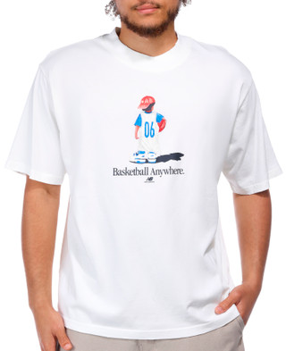 Thumbnail 1: New Balance New Balance Men's Hoops Cotton Jersey Graphic T-Shirt 