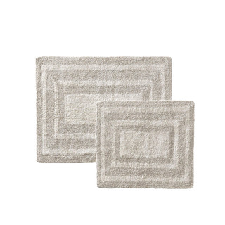 Thumbnail 1: Eddie Bauer Eddie Bauer 2 Pc Logan Reversible Tufted Bath Rug Set 