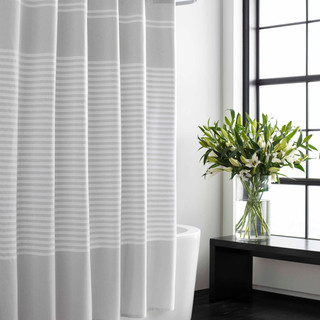 Thumbnail 3: Vera Wang Vera Wang Seersucker Stripe Shower Curtain 