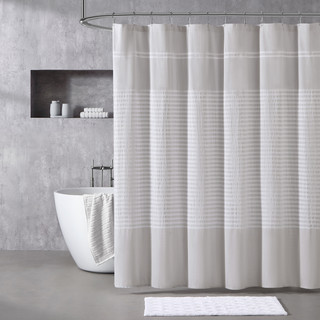 Thumbnail 6: Vera Wang Vera Wang Seersucker Stripe Shower Curtain 
