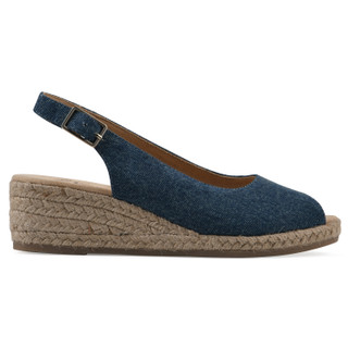Thumbnail 2: White Mountain Womens Extended Size Maintain Espadrille Wedge 