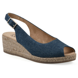 Thumbnail 1: White Mountain Womens Extended Size Maintain Espadrille Wedge 