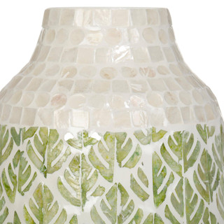 Thumbnail 2: Coastal Home Coastal Home 14 in Capiz Shell Leaf Vase 
