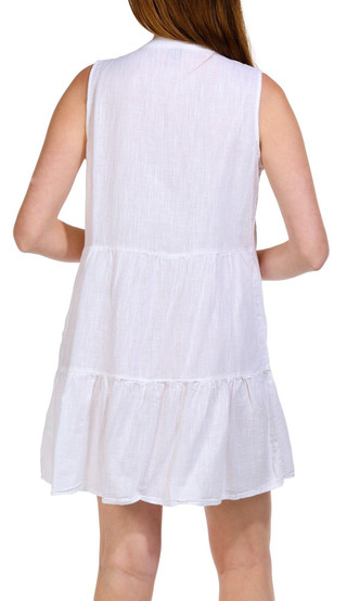 Thumbnail 2: Dash Dash Womens Sleeveless Pintuck Trim Dress 