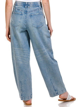 Thumbnail 2: Democracy Democracy Womens Ab-Solution Skyrise Barrel Leg Jeans 