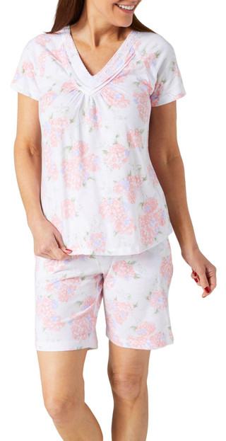 Thumbnail 1: Carole Hochman Carole Hochman Womens 2 Pc Floral Pajama Shorts Set 
