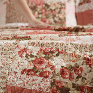 Thumbnail 30: Laura Ashley Laura Ashley Henrietta Patchwork Reversible Quilt Set 