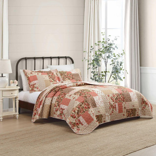 Thumbnail 6: Laura Ashley Laura Ashley Henrietta Patchwork Reversible Quilt Set 