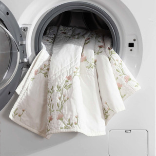 Thumbnail 31: Laura Ashley Laura Ashley Floral Embroidery Reversible Quilt Set 