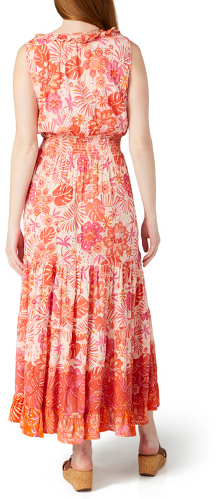 Thumbnail 2: Sky & Sand Sky & Sand Womens Sleeveless Tiered Print Maxi Dress 