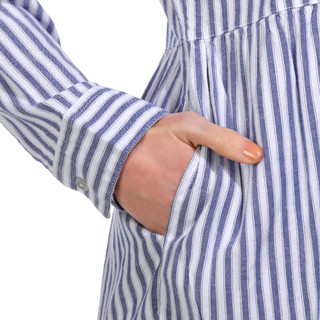 Thumbnail 3: Dash Dash Womens Striped Long Sleeve Swing Dress 