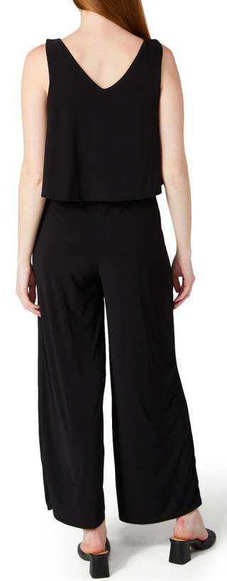 Thumbnail 2: C'est La Vie C'est La Vie Womens Short Sleeve Solid Jumpsuit 