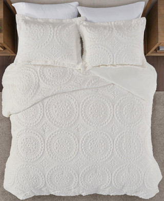 Thumbnail 7: Madison Park Madison Park Arya Medallion Ultra Plush Comforter Set 