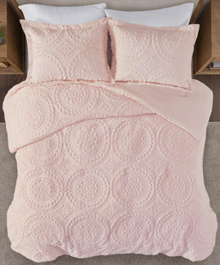 Thumbnail 8: Madison Park Madison Park Arya Medallion Ultra Plush Comforter Set 