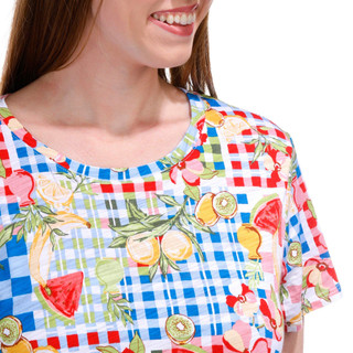Thumbnail 2: Blue Sol Blue Sol Womens Short Sleeve Picnic Party Luxey Scoop Top 