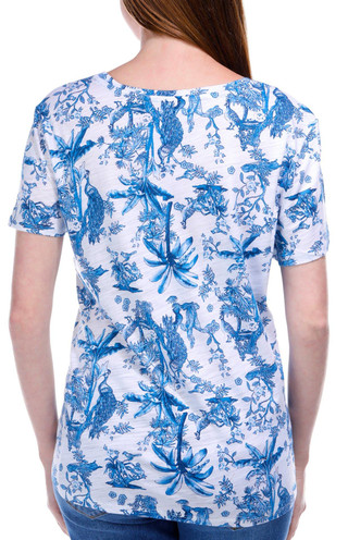 Thumbnail 3: Blue Sol Blue Sol Womens Short Sleeve Print Luxey Scoop Top 