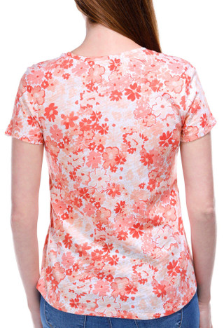 Thumbnail 3: Blue Sol Blue Sol Womens Short Sleeve Daisy Print Luxey Scoop Top 