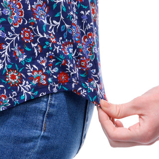 Thumbnail 5: Blue Sol Blue Sol Womens Short Sleeve Bloom Print Luxey Scoop Top 