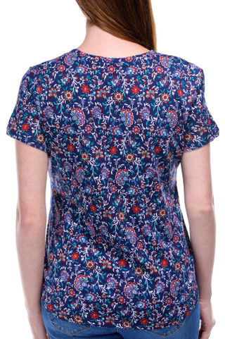 Thumbnail 3: Blue Sol Blue Sol Womens Short Sleeve Bloom Print Luxey Scoop Top 