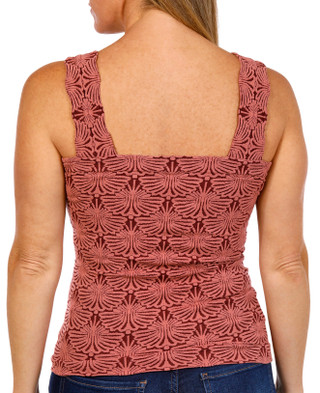 Thumbnail 3: BUNULU Bunulu Womens Textured Sleeveless Tank Top 