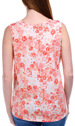 Thumbnail 4: Blue Sol Blue Sol Womens Luxey Vintage Daisy Print Scoop Tank Top 