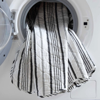 Thumbnail 31: Laura Ashley Laura Ashley Stripe Perfection Reversible Quilt Set 