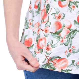 Thumbnail 4: Blue Sol Blue Sol Womens Luxey Summer Peach Print Scoop Tank Top 