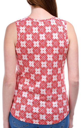 Thumbnail 3: Blue Sol Blue Sol Womens Luxey Clover Geo Print Scoop Tank Top 
