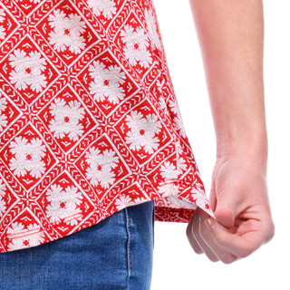 Thumbnail 5: Blue Sol Blue Sol Womens Luxey Clover Geo Print Scoop Tank Top 