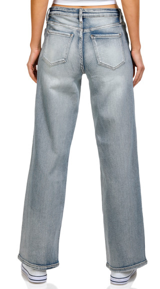 Thumbnail 2: YMI YMI Juniors Mid Rise Wide Leg Jeans 