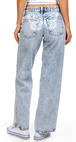 Thumbnail 2: YMI YMI Juniors Butterfly Back Low Rise Brittany Jeans 