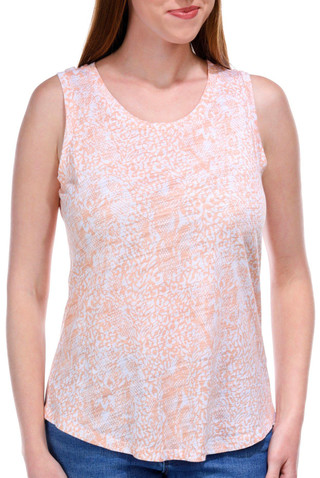 Thumbnail 4: Blue Sol Blue Sol Womens Luxey Modern Animal Print Scoop Tank Top 