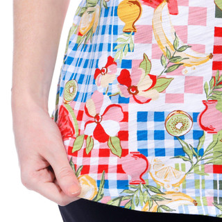Thumbnail 4: Blue Sol Blue Sol Womens Luxey Picnic Party Print Scoop Tank Top 