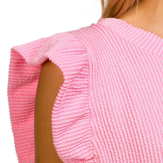 Thumbnail 3: SIMPLY SOUTHERN Simply Southern Juniors Ribbed Ruffle Sleeve Top 