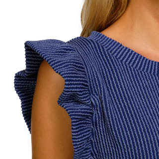Thumbnail 3: SIMPLY SOUTHERN Simply Southern Juniors Ribbed Ruffle Sleeve Top 