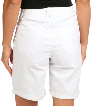 Thumbnail 2: Angels Angels Womens 9 in. Solid Cuffed Shorts 
