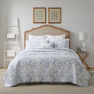 Thumbnail 4: Laura Ashley Laura Ashley Amberley Reversible Quilt Set 