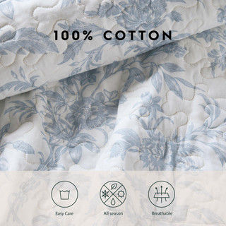Thumbnail 30: Laura Ashley Laura Ashley Amberley Reversible Quilt Set 