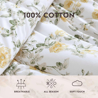 Thumbnail 27: Laura Ashley Laura Ashley Roses Reversible Comforter Set 