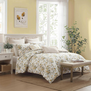 Thumbnail 4: Laura Ashley Laura Ashley Roses Reversible Comforter Set 