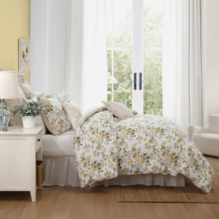 Thumbnail 10: Laura Ashley Laura Ashley Roses Reversible Comforter Set 