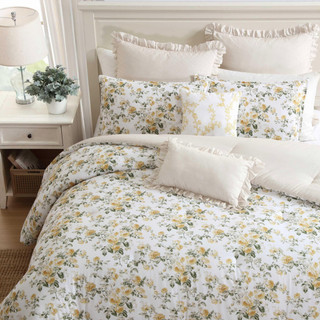 Thumbnail 18: Laura Ashley Laura Ashley Roses Reversible Comforter Set 