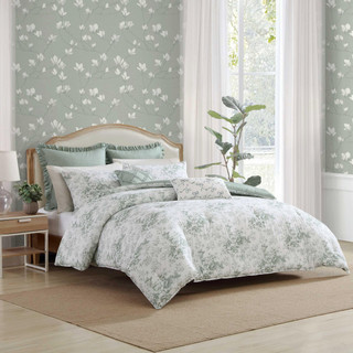 Thumbnail 5: Laura Ashley Laura Ashley Toile Delight Reversible Comforter Set 