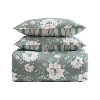 Thumbnail 21: Laura Ashley Laura Ashley Wisely Floral Reversible Comforter Set 