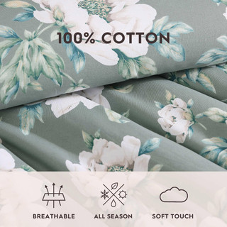 Thumbnail 25: Laura Ashley Laura Ashley Wisely Floral Reversible Comforter Set 