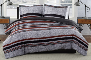 Thumbnail 3: London Fog London Fog Warren Stripe Quilt Set 