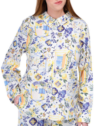 Thumbnail 1: Blue Sol Blue Sol Womens Button Down Printed Top 
