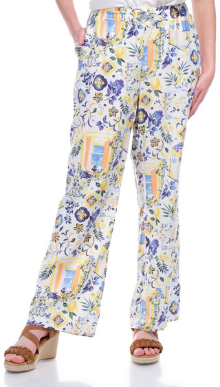 Thumbnail 1: Blue Sol Blue Sol Womens Print Wide Leg Pants 