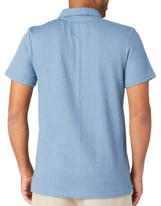 Thumbnail 2: Laguna Laguna Men's Short Sleeve Sweater Rib Knit Polo 